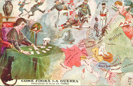 Delcampe - Co357 Cartolina Militare Satirica Come Finira' La Guerra Illustratore Vedi Retro - Sonstige & Ohne Zuordnung