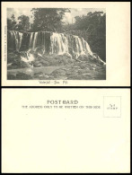 Delcampe - Fiji Old Postcard Waterfall Bua Vanua Levu Northern Isle Fijian Water Fall Rocks - Fiji