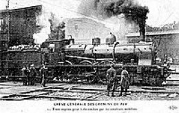 Delcampe - D75 - GREVE GENERALE DE CHEMINS DE FER < TRAIN EXPRESS POUR LILLE CONDUITS PAR LES EMPLOYES MOBILISES - Pariser Métro, Bahnhöfe