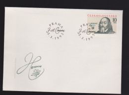 Delcampe - FDC 400. Geburtstag Von Jan Amos Komensky, 1992 - FDC