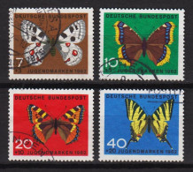 Delcampe - Schmetterlinge , BRD  376/79 , Gestempelt / O  (X 1922) - Schmetterlinge
