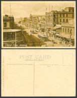Delcampe - Australia Old Postcard Adelaide Grenfell Street Scene TRAM Central Cafe Ham Shop - Autres & Non Classés