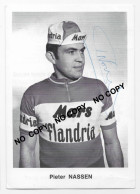 Delcampe - CARTE CYCLISME PIETER NASSEN SIGNEE TEAM MARS FLANDRIA 1971 ( FORMAT 9,5 X 13,5  ) - Radsport