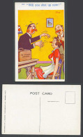 Delcampe - Trow Artist Signed Comic Old Postcard Will You Shut Up Now Dr. Stunnem Hypnotist - Cómics