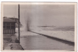 Delcampe - CARTE PHOTO SAINT VALERY EN CAUX LA TEMPETE EN SEPT 1930 - Saint Valery En Caux