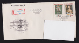 Delcampe - FDC Prager Burg Mit Gemälde Von Paolo Veronese, Echt Gelaufen Von Der CSSR In Die DDR, 1988 - FDC