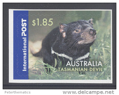 Delcampe - AUSTRALIA  , 2015 ,MNH, NATIVE ANIMALS,  TASMANIAN DEVIL, 1  SELF-ADHESIVE VALUE EX. BOOKLET - Autres & Non Classés