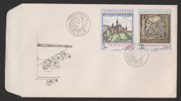 Delcampe - FDC Prager Burg Mit Kupferstich Von Frans Hoogenberghe 1976 - FDC