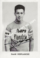 Delcampe - CARTE CYCLISME DANIEL VERPLANCKE SIGNEE TEAM MARS FLANDRIA 1971 ( FORMAT 9,5 X 13,5,) - Radsport