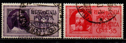 Delcampe - ITALIA REGNO - 1933 - POSTA PNEUMATICA - EFFIGI DI DANTE ALIGHIERI E GALILEO GALILEI - USATI - Pneumatische Post