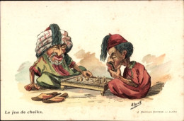 Delcampe - Artiste CPA Arabische Männer Beim Schachspiel - Kostums