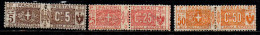 Delcampe - ITALIA REGNO - 1914 - STEMMA E CIFRA - 5-25-50 CENT. - MH - Paquetes Postales