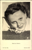 Delcampe - CPA Schauspielerin Sabine Peters, Portrait, Autogramm - Actores