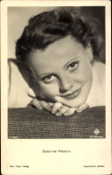 Delcampe - CPA Schauspielerin Sabine Peters, Portrait, Autogramm - Actores