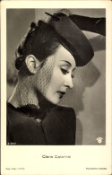 Delcampe - CPA Schauspielerin Clara Calamai, Portrait Im Profil Mit Hut, Schleier - Actores