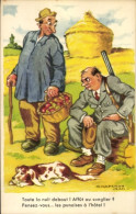 Delcampe - Artiste CPA Chaperon, Jean, Bauer Mit Obstkorb, Erfolgloser Jäger - Sonstige & Ohne Zuordnung