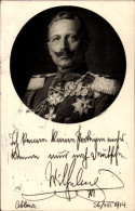 Delcampe - CPA Kaiser Wilhelm II., Portrait, Ich Kenne Keine Parteien Mehr, Zitat 1914 - Königshäuser