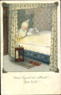 Delcampe - Artiste CPA Ebner, Pauli, Kinder Im Bett - Sonstige & Ohne Zuordnung