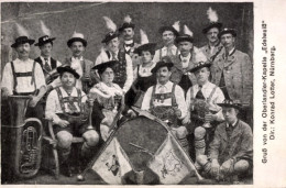 Delcampe - CPA Nürnberg, Oberlandler Kapelle Edelweiß, Konrad Lotter, Musiker, Lederhosen - Kostums