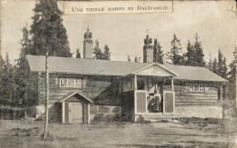 Delcampe - CPA Dalécarlie Dalarna Schweden, Altes Holzhaus, Landkarte - Kostums