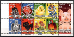 Delcampe - Jersey 1995 Mi H-blockatt 14 MNH (ZE3 JRSh-blatt14) - Roses