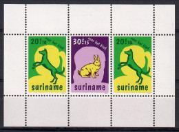 Delcampe - Suriname 1977 Mi Block 20 MNH (ZS3 SRNbl20) - Hoftiere
