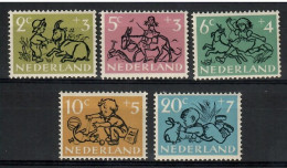 Delcampe - Netherlands 1952 Mi 601-605 MNH (ZE3 NTH601-605) - Conejos