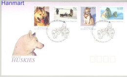 Delcampe - Australian Antarctic Territory (AAT) 1994 Mi 98-101 FDC (FDC ZS7 AAT98-101) - Hoftiere