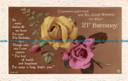 Delcampe - R138550 Congratulations And All Good Wishes On Your 21st Birthday. So Many Wishe - Monde
