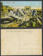 Delcampe - China Old Postcard Chinese SAW MILL Worker Chinaman Labour Cheaper Than Siam Log - China