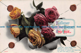 Delcampe - R138993 Birthday Greeting Sincere And True. I Wish You Many Happy Days - Monde