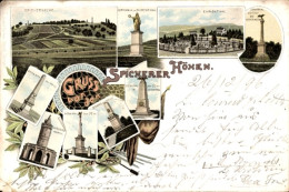 Delcampe - Lithographie Spicheren Spichern Moselle, Spicherer Höhen, Ehrental, Kriegerdenkmale - Sonstige & Ohne Zuordnung