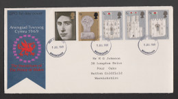 Delcampe - FDC Investitur Des Fürsten Von Wales, 1969 - 1952-1971 Dezimalausgaben (Vorläufer)