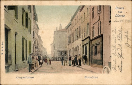 Delcampe - CPA Dieuze Duss Duß Lothringen Moselle, Langestrasse, Grand'rue - Sonstige & Ohne Zuordnung
