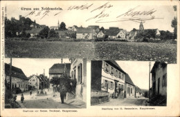 Delcampe - CPA Neidenstein Bade Württemberg, Gasthaus Zur Sonne, Denkmal, Hauptstraße, Handlung G. Baumeist - Sonstige & Ohne Zuordnung