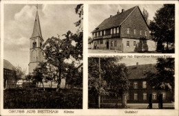 Delcampe - CPA Bettmar Schellerten In Niedersachsen, Kirche, Gastwirtschaft Zum Bettmarer Paß, Gutshof - Sonstige & Ohne Zuordnung
