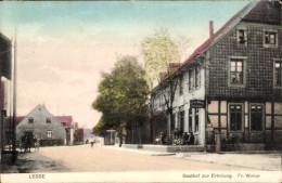 Delcampe - CPA Lesse Salzgitter In Niedersachsen, Gasthof Zur Erholung, Fr. Winter - Sonstige & Ohne Zuordnung