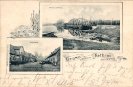 Delcampe - CPA Rethem An Der Aller, Kirchstrasse, Rethemer Seebrücke - Sonstige & Ohne Zuordnung