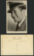 Delcampe - French Actor Maurice Chevalier Singer Entertainer, Smile Old Real Photo Postcard - Actores