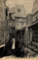 Delcampe - CPA Caudebec En Caux Seine Maritime, Rue De La Cordonnerie Sur La Rivière Sainte-Gertrude - Altri & Non Classificati