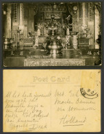 Delcampe - Penang Old Real Photo Postcard Snakes In Snake Temple Interior 廣揚四方 青龍大皇 廣大萬民 天羅 - Non Classés
