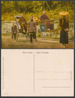 Delcampe - Hong Kong Old Colour Postcard Rickshaw No.462 On Sedan Chair Chinese Coolies Boy - China