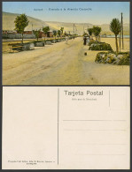 Delcampe - Chile Old Colour Postcard Iquique Entrada A La Avenida Cavancha, Street Entrance - Chile