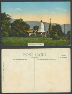 Delcampe - Burma Old Colour Postcard Bhamo Bell Pagoda Tower Burmese Temple Banmaw Myanmar - Myanmar (Birma)