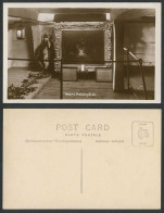 Delcampe - H.M.S. Victory Ship Interior Where Nelson Died, Painting Old Real Photo Postcard - Non Classés