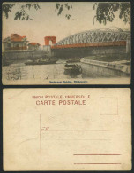 Delcampe - Singapore Old Hand Tinted Postcard ANDERSON BRIDGE Gate River Scene Native Boats - Non Classés