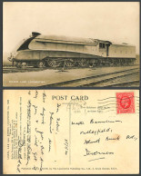 Delcampe - L.N.E.R Silver Link Express Locomotive Engine 2509 Train 1936 Old Photo Postcard - Non Classés