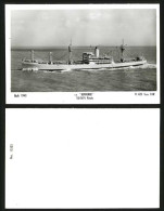 Delcampe - S.S. BENVENUE Steam Ship 1948 Old Real Photo Postcard - Non Classés