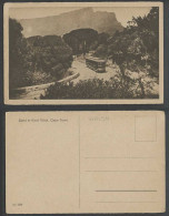 Delcampe - South Africa Old Postcard Bend In Kloof Road Cape Town TRAM Tramway Street Scene - Non Classés