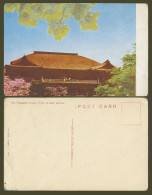 Delcampe - Japan Old Postcard Kiyomizu Temple Kyoto In Early Summer Cherry Blossoms 京都 清水寺 - Altri & Non Classificati